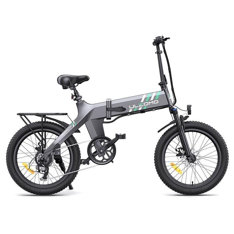 Bicicleta electrica pliabila Ulzomo Ridge 20 E-bike, Grey