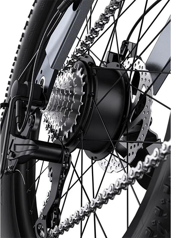 Bicicleta electrica pliabila Ulzomo Ridge 20 E-bike, Grey 6/6
