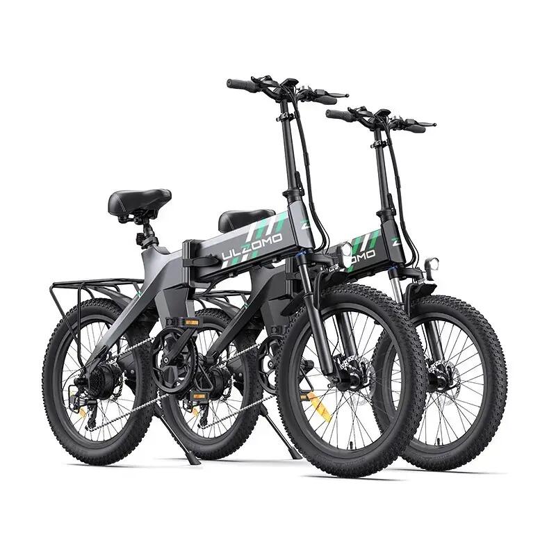 Bicicleta electrica pliabila Ulzomo Ridge 20 E-bike, Grey 4/6