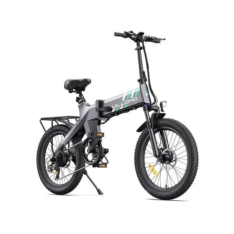 Bicicleta electrica pliabila Ulzomo Ridge 20 E-bike, Grey 2/6
