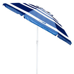 Parapluie de plage coupe-vent Ø220 cm avec mât inclinable et UV50 Aktive