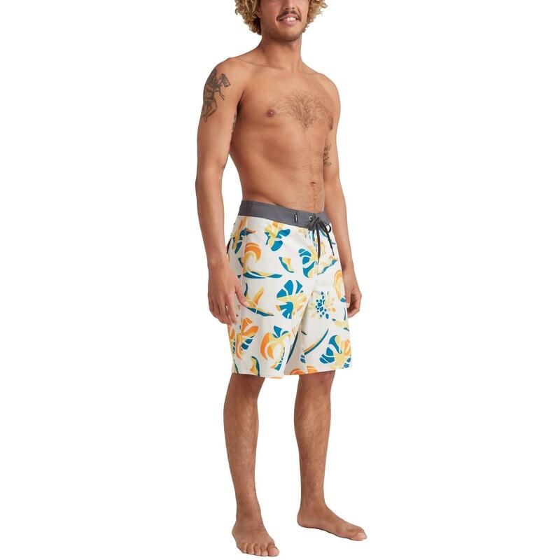 Mysto 20'' Boardshorts férfi fürdőnadrág - fehér