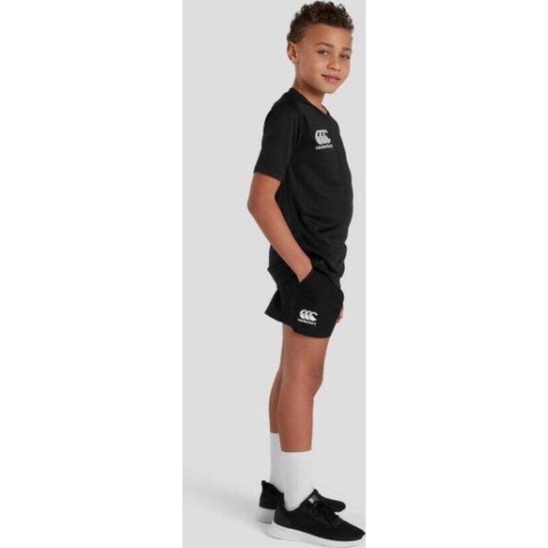 Rugby Sport Shirt - Unisex Kinderen Zwart