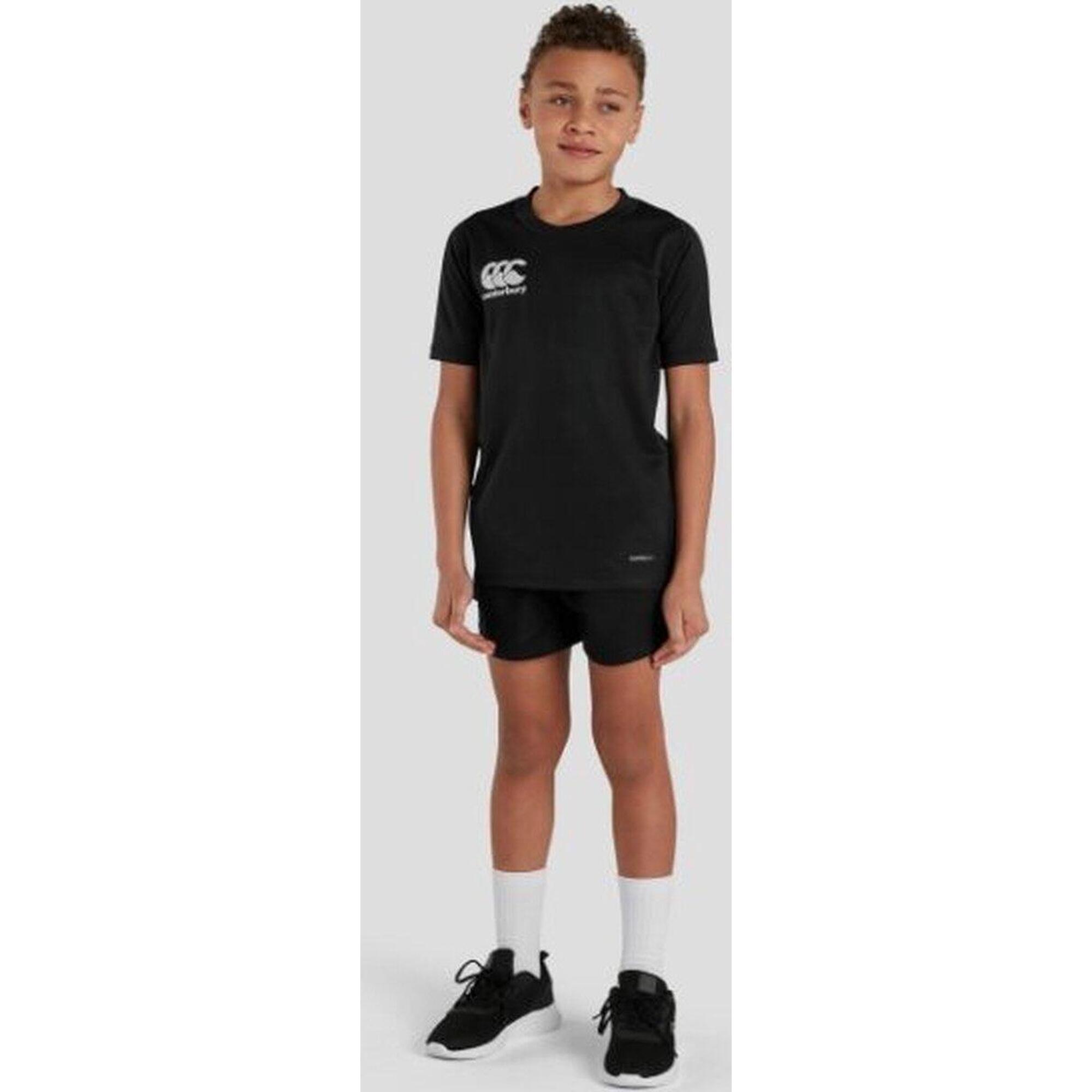 Canterbury - Maillot De Sport Rugby - Unisexe Enfants Noir - Polo Manches Courtes - Noir -  6 À 8 Ans - Decathlon