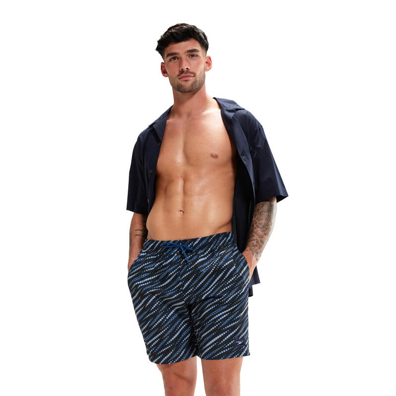 MEN'S PRINTED LEISURE WATERSHORTS - GREY