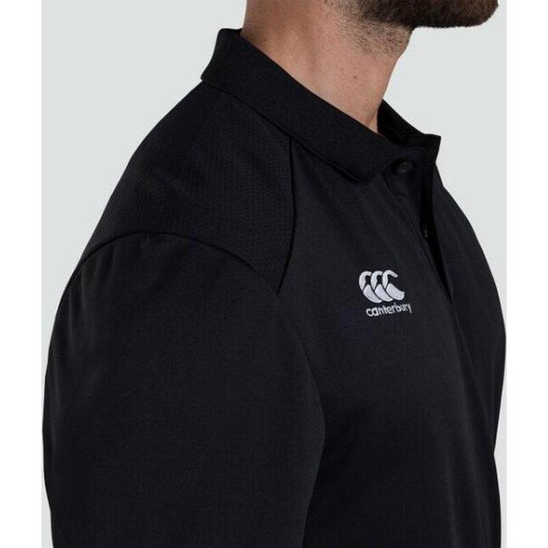 Polo de rugby - hommes Adultes Noir