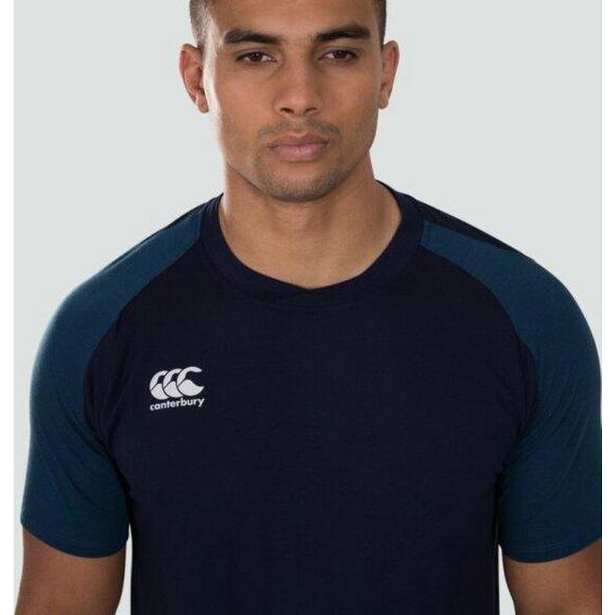 T-shirt sport rugby - hommes Adultes Marine