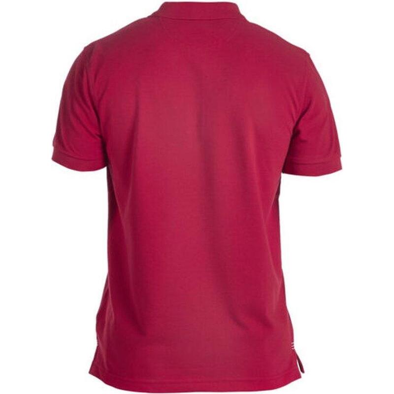 Polo de rugby - hommes Adultes Rouge