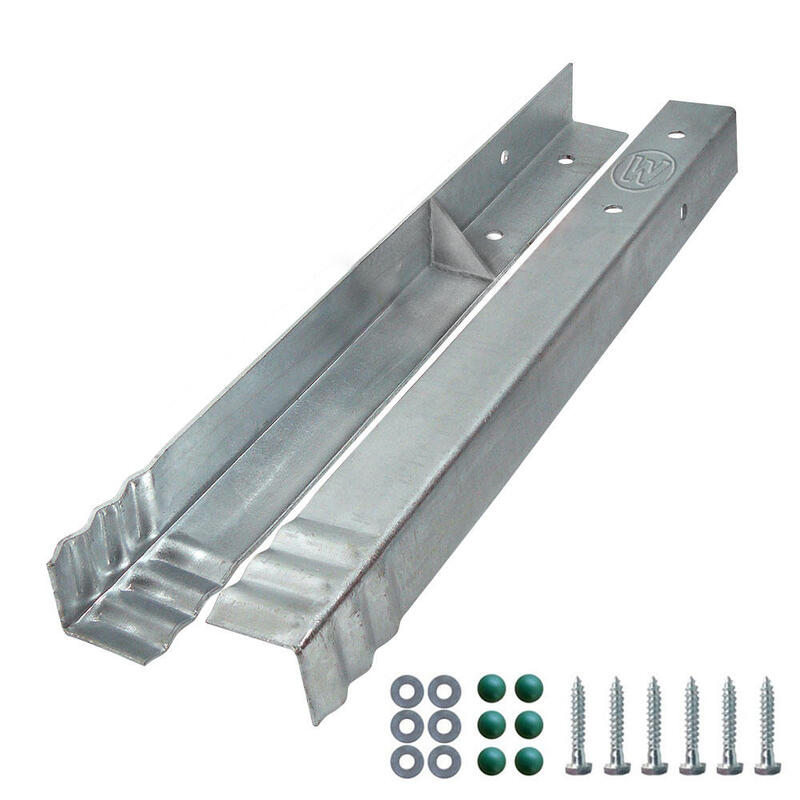 SolidLock Lot de 4 ancrages d'angle avec Bâche Anti-Mauvaises Herbes