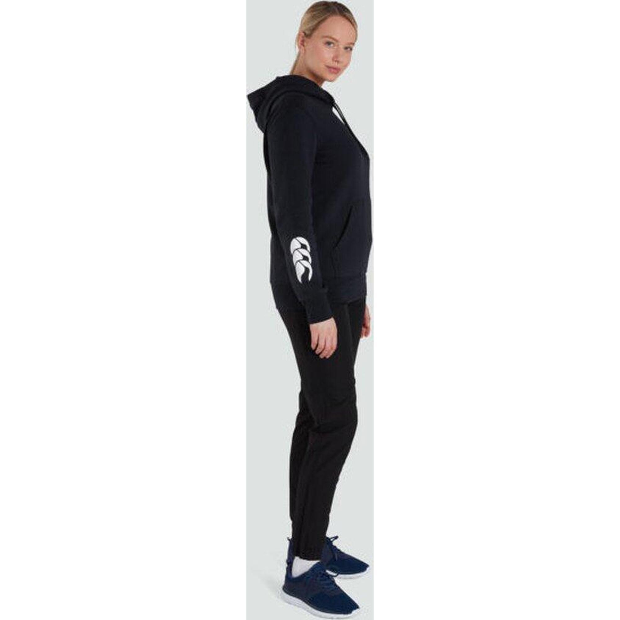 Rugby Hoodie - Vrouwen Volwassenen Zwart