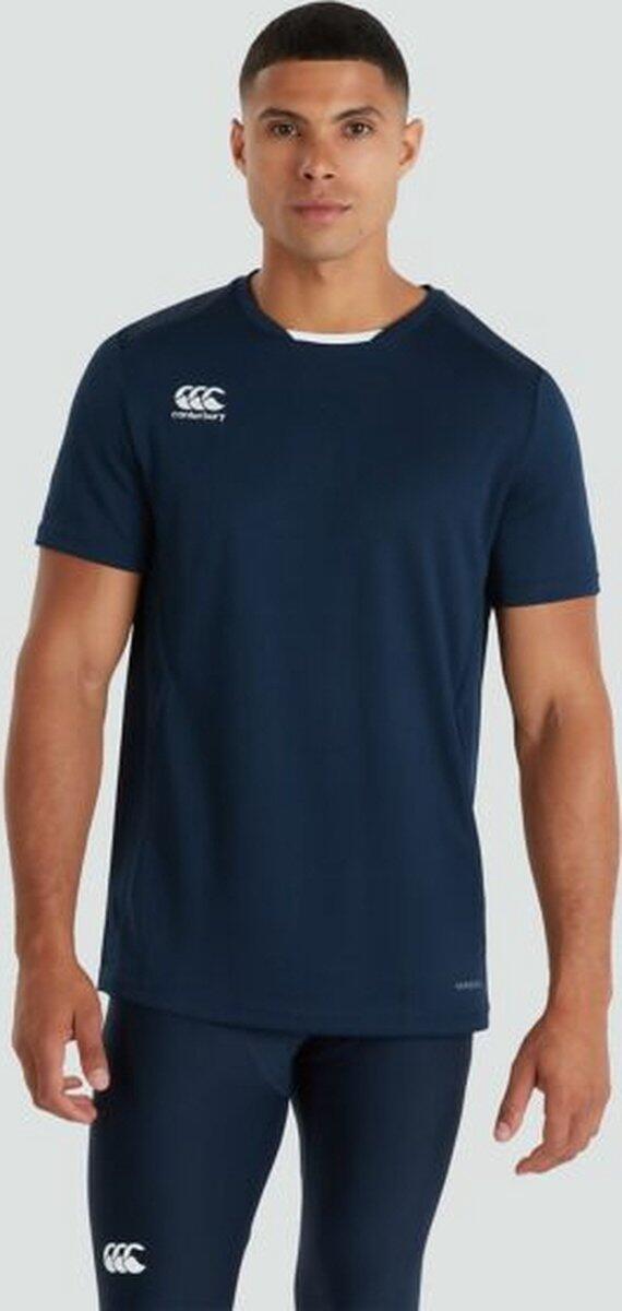 CANTERBURY Rugby Sport T-Shirt - Heren Volwassenen Navy