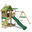 Spielturm JungeJumbo mit Schaukel & grüner Rutsche
