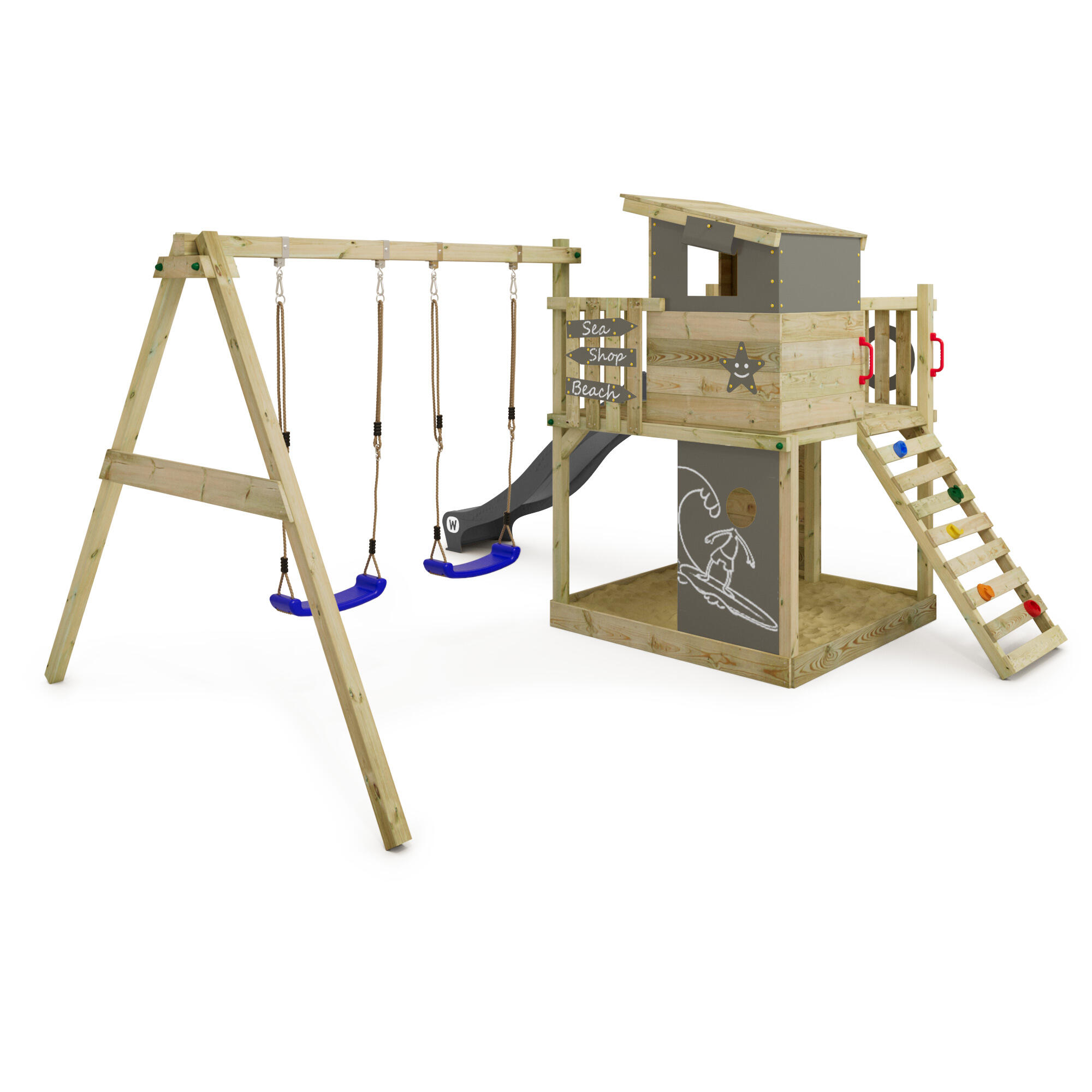 Estructura de juego para jardín Wickey Smart Camp 2/7