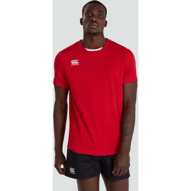 Rugby Sport T-Shirt - Heren Volwassenen Rood