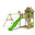 Spielturm HappyHome mit Schaukel & apfelgrüner Rutsche
