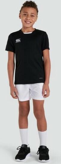 Rugby Sport Shirt - Unisex Kinderen Zwart