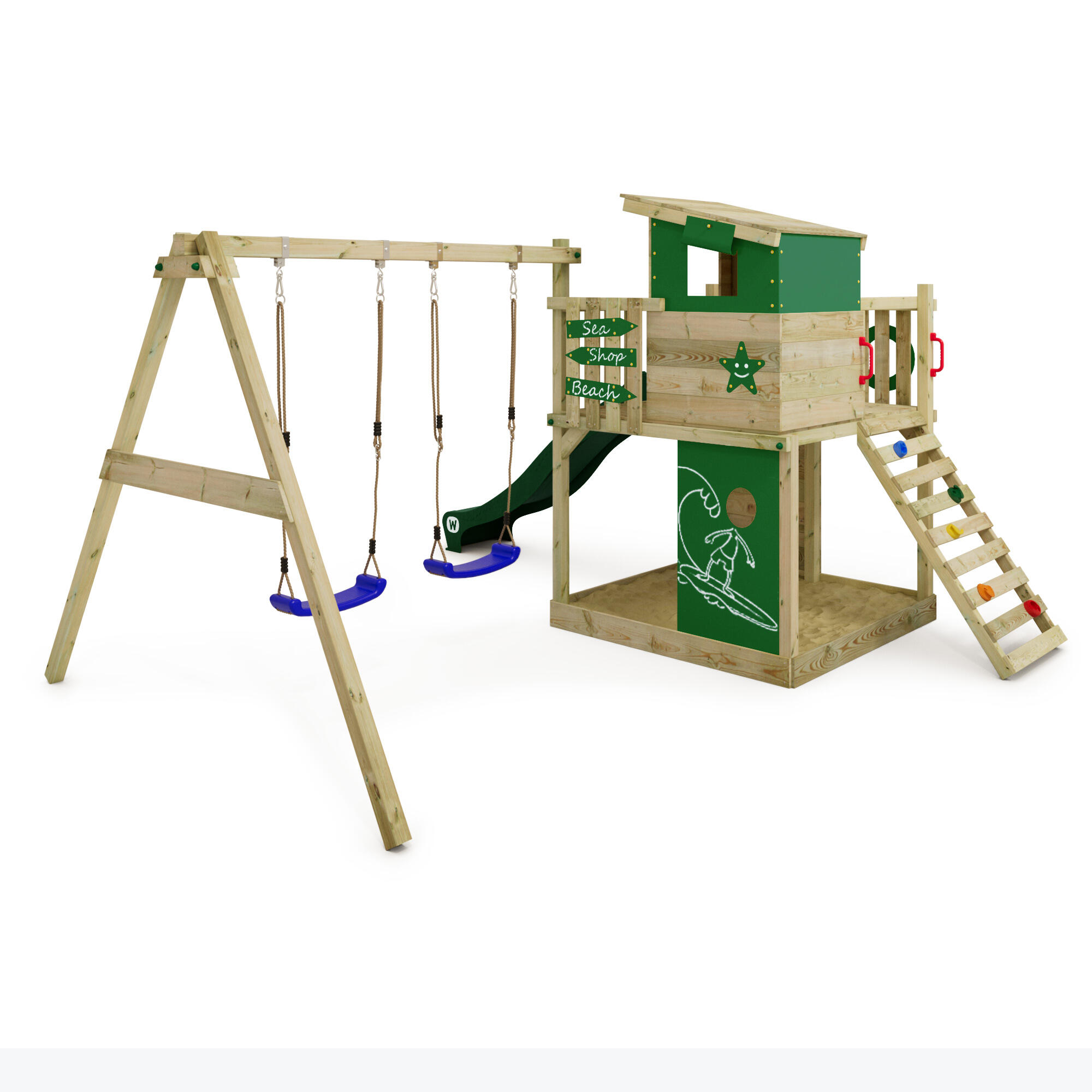 Estructura de juego para jardín Wickey Smart Camp 2/7
