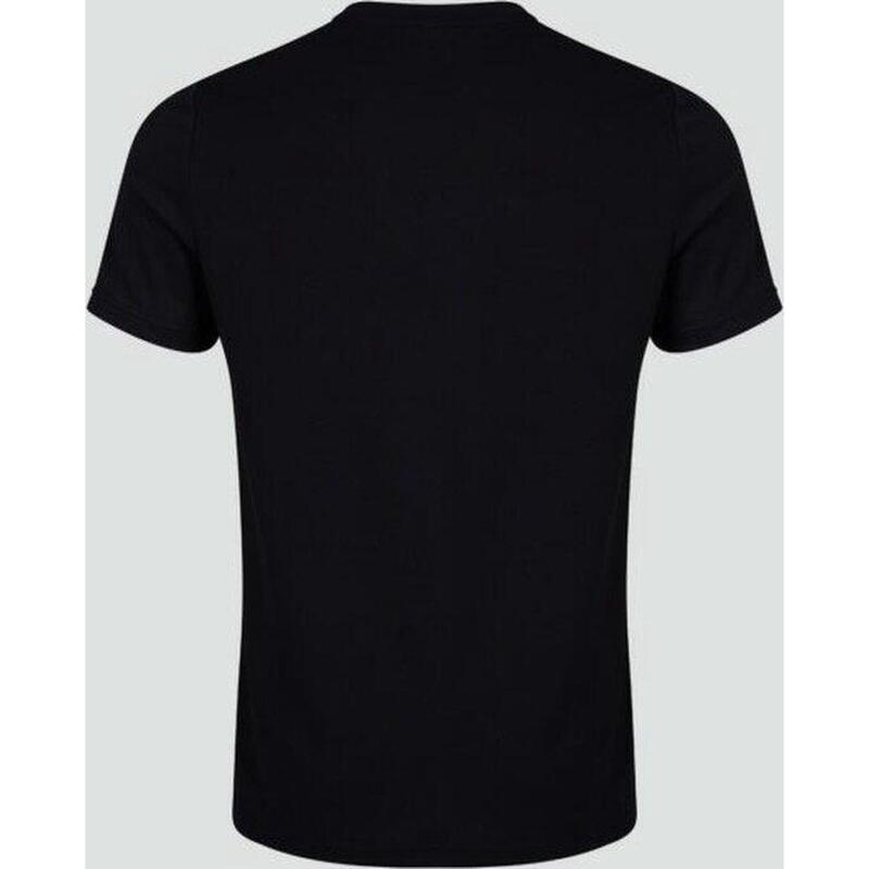 Rugby Sport T-Shirt - Heren Volwassenen Zwart