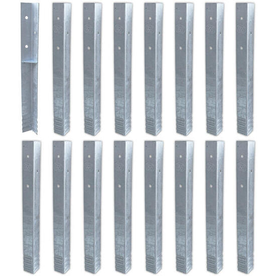 Bodenanker Erdanker Winkelanker-Set SolidLock 16 Stk.