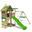 Spielturm JungeJumbo mit Schaukel & apfelgrüner Rutsche