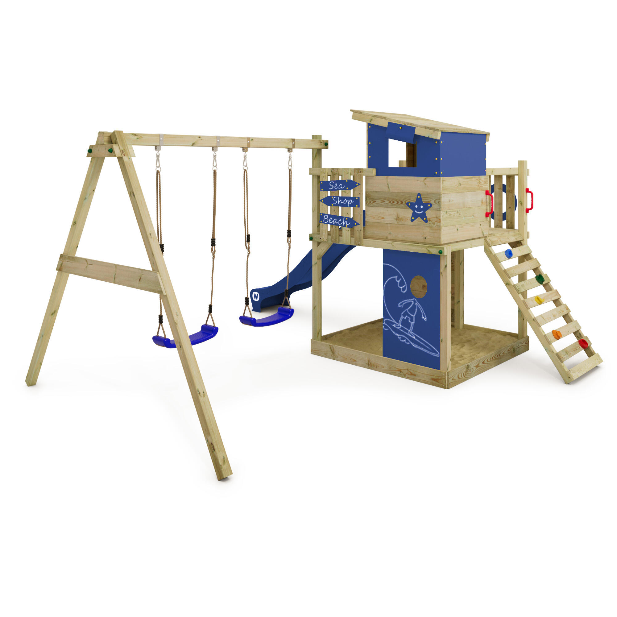 Estructura de juego para jardín Wickey Smart Camp 2/7