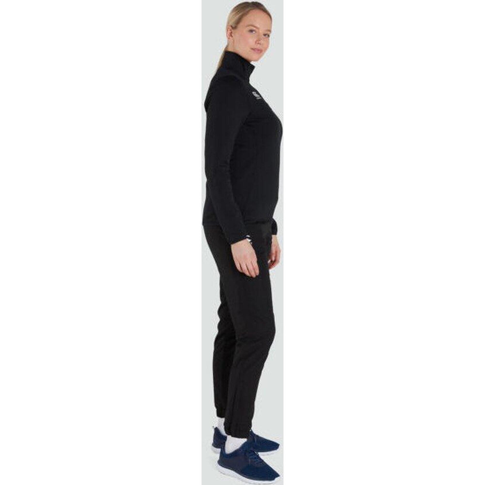 Rugby Quarter Zip Midlayer - Vrouwen Volwassenen Zwart