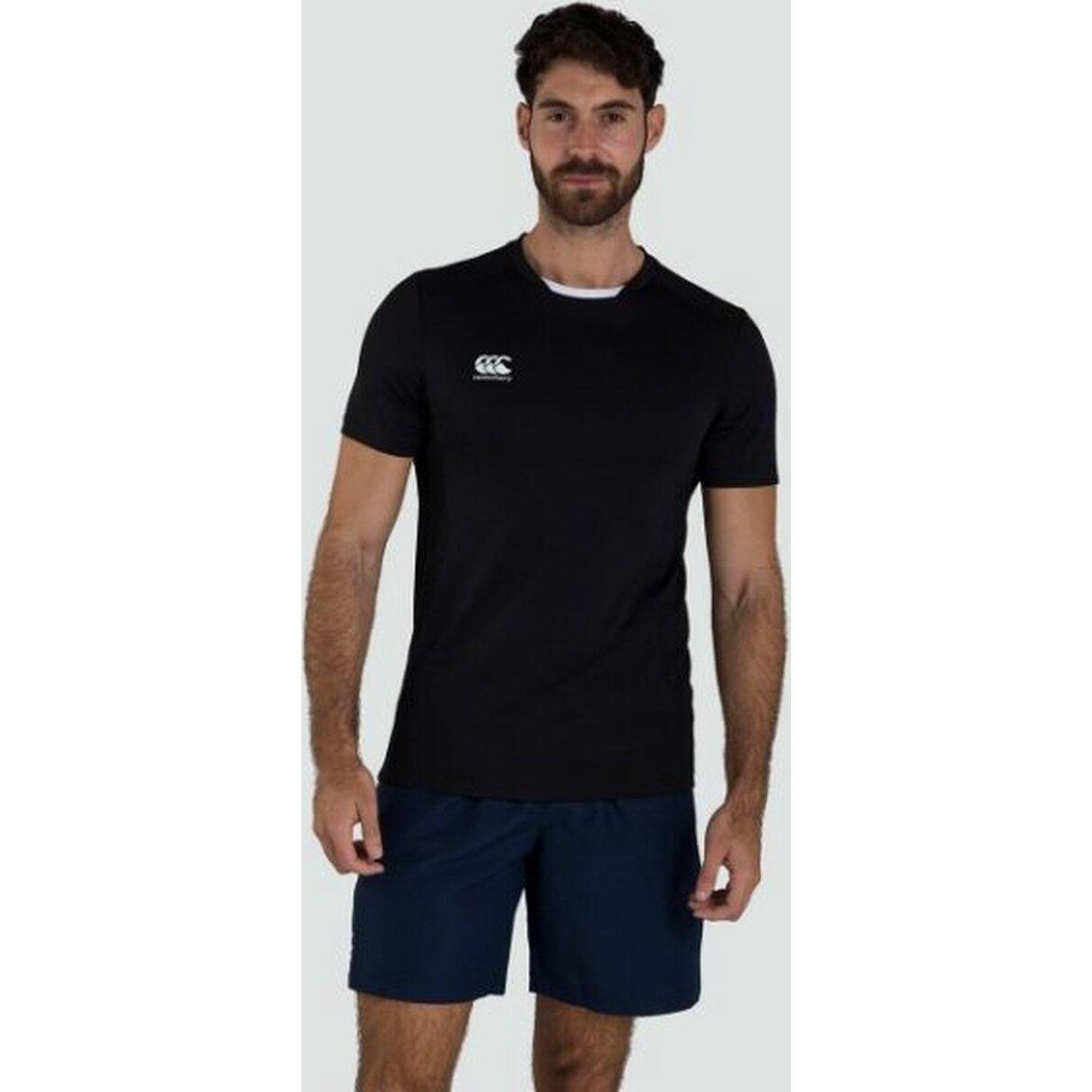 Canterbury - T-shirt Sport Rugby - Hommes Adultes Noir - T-shirt Manches Courtes - Noir - 38 S - Decathlon
