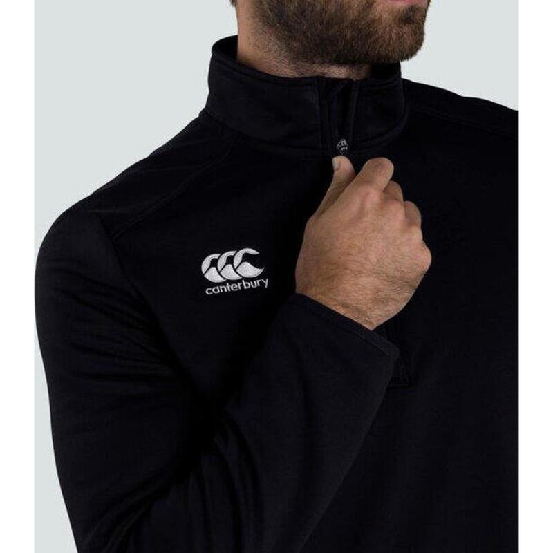 Rugby Sweater - Heren Volwassenen Zwart