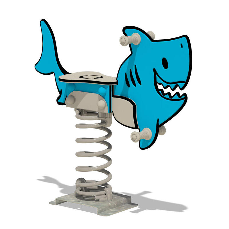 Veerwip PRO Shark "Charley" - BETONANKER - blauw/grijs