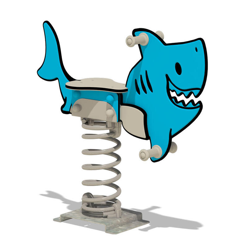 Veerwip PRO Shark "Charley" - BETONANKER - blauw/grijs