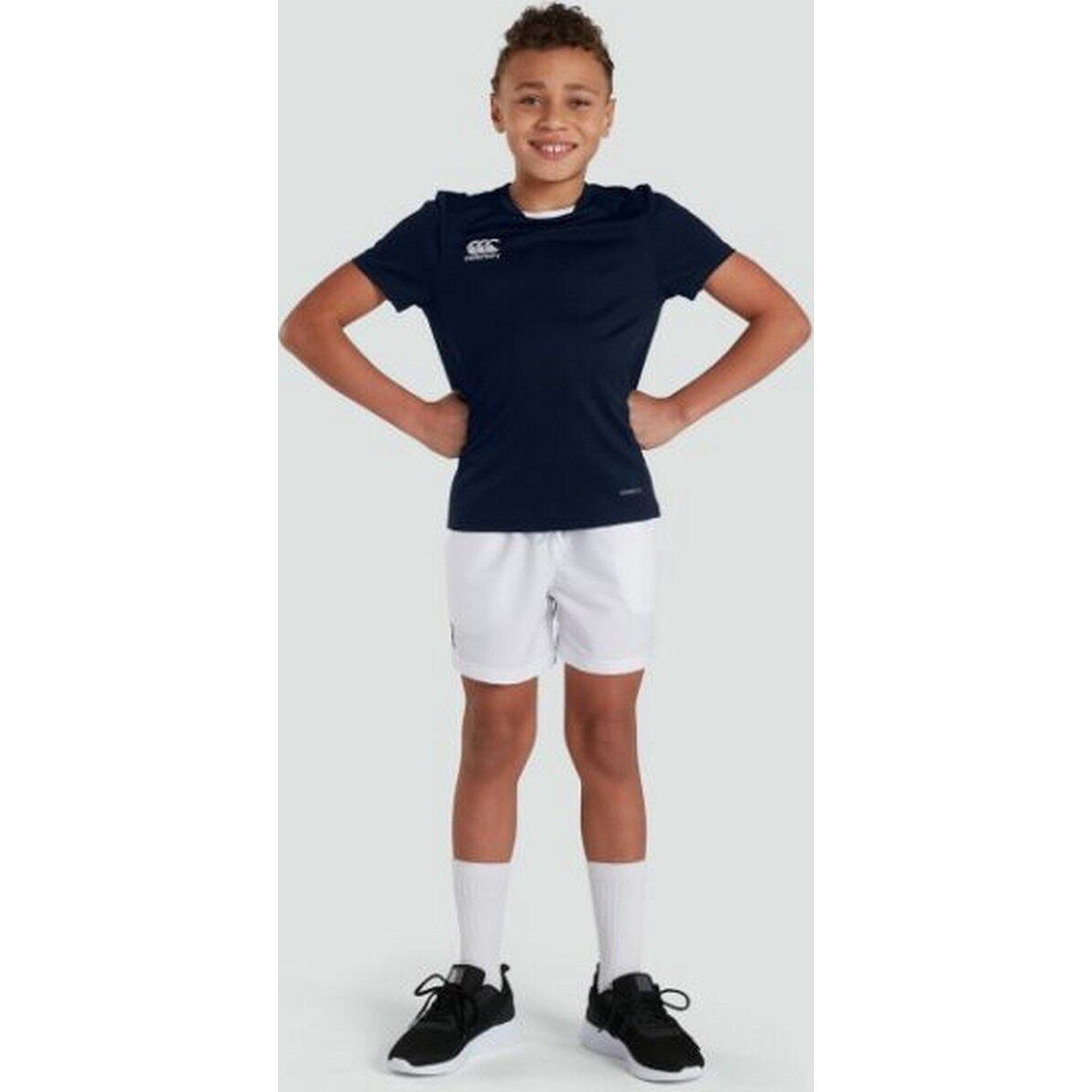 Canterbury - Maillot De Sport Rugby - Unisexe Enfants Marine - T-shirt Manches Courtes - Bleu - 12 À 14 Ans - Decathlon