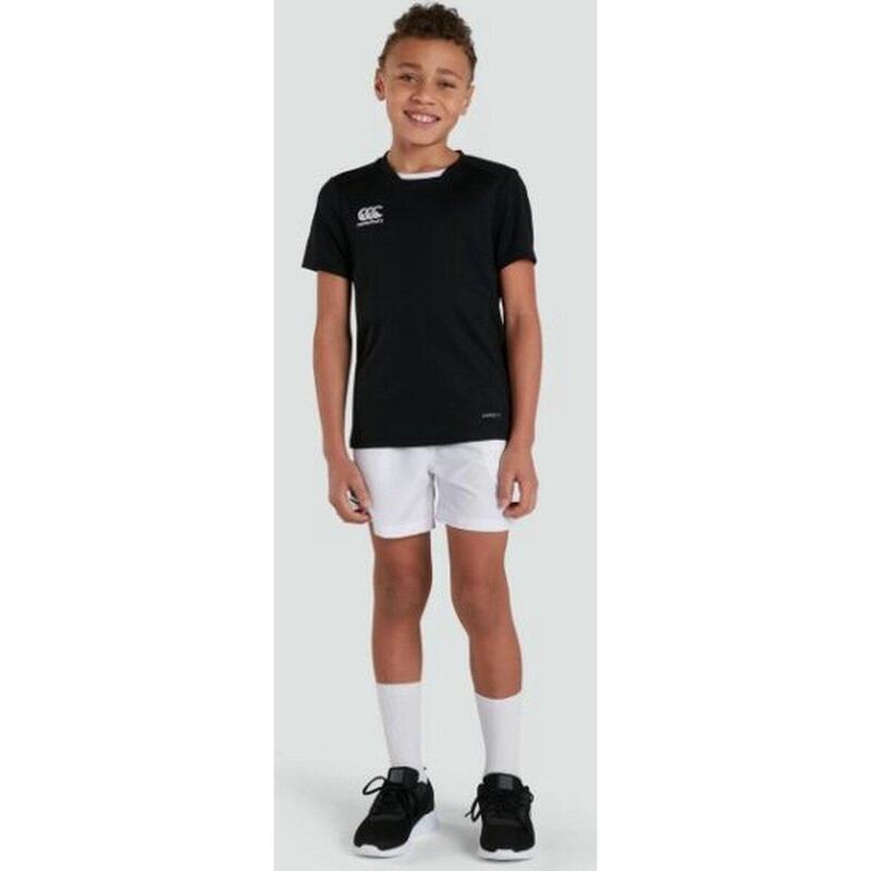 Rugby Sport Shirt - Unisex Kinderen Zwart