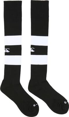 Rugby sport sokken - unisex volwassenen zwart;wit;rood
