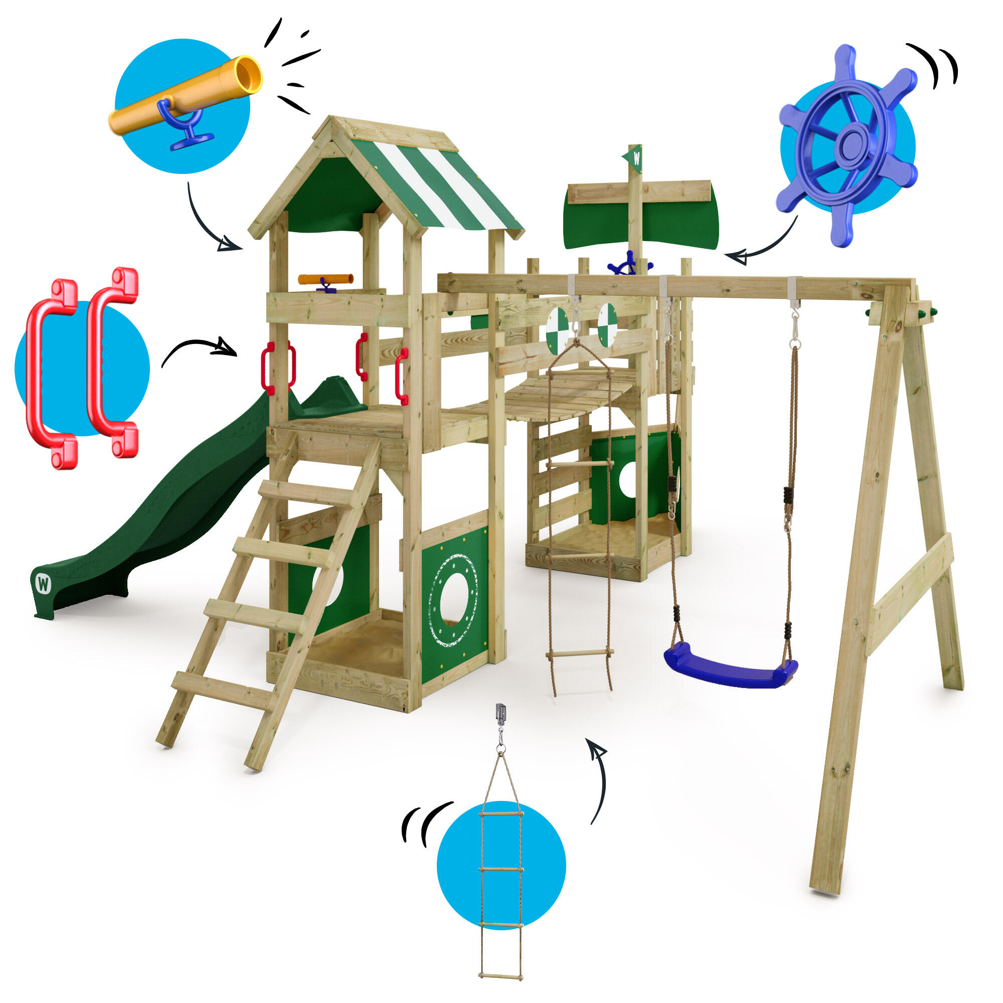 Parque infantil Wickey StormFlyer 5/7
