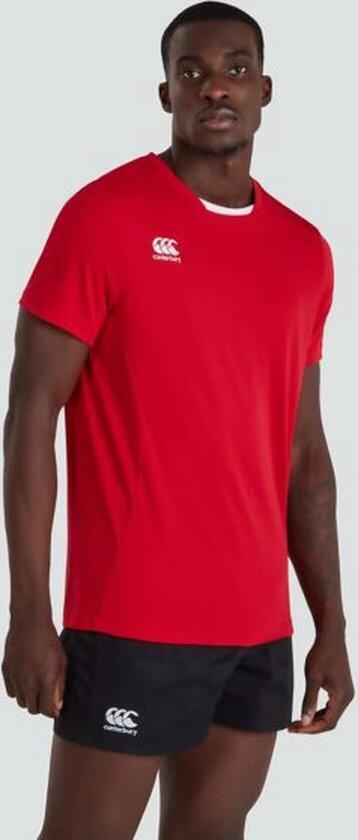 T-shirt sport rugby - hommes Adultes Rouge 2/5