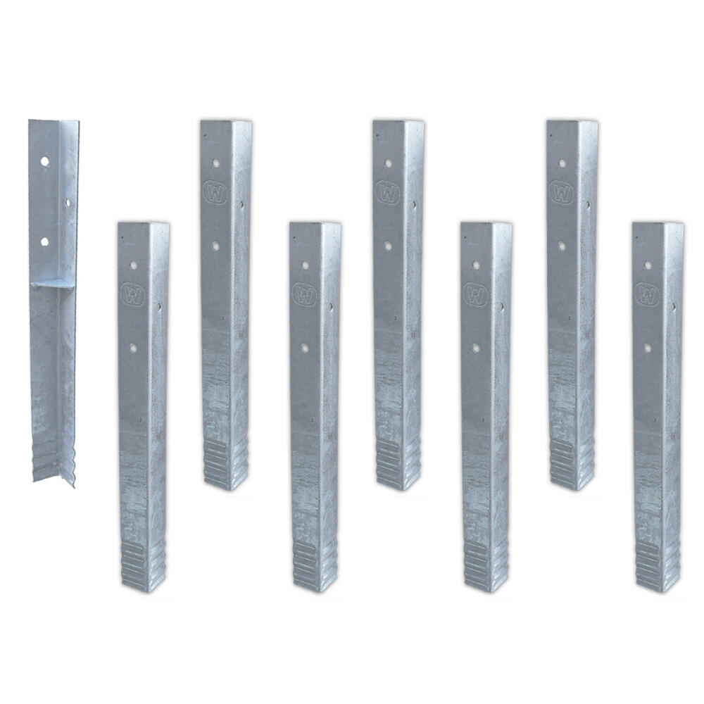 WICKEY Grondanker Grondanker Hoekankerset SolidLock 8 stuks.
