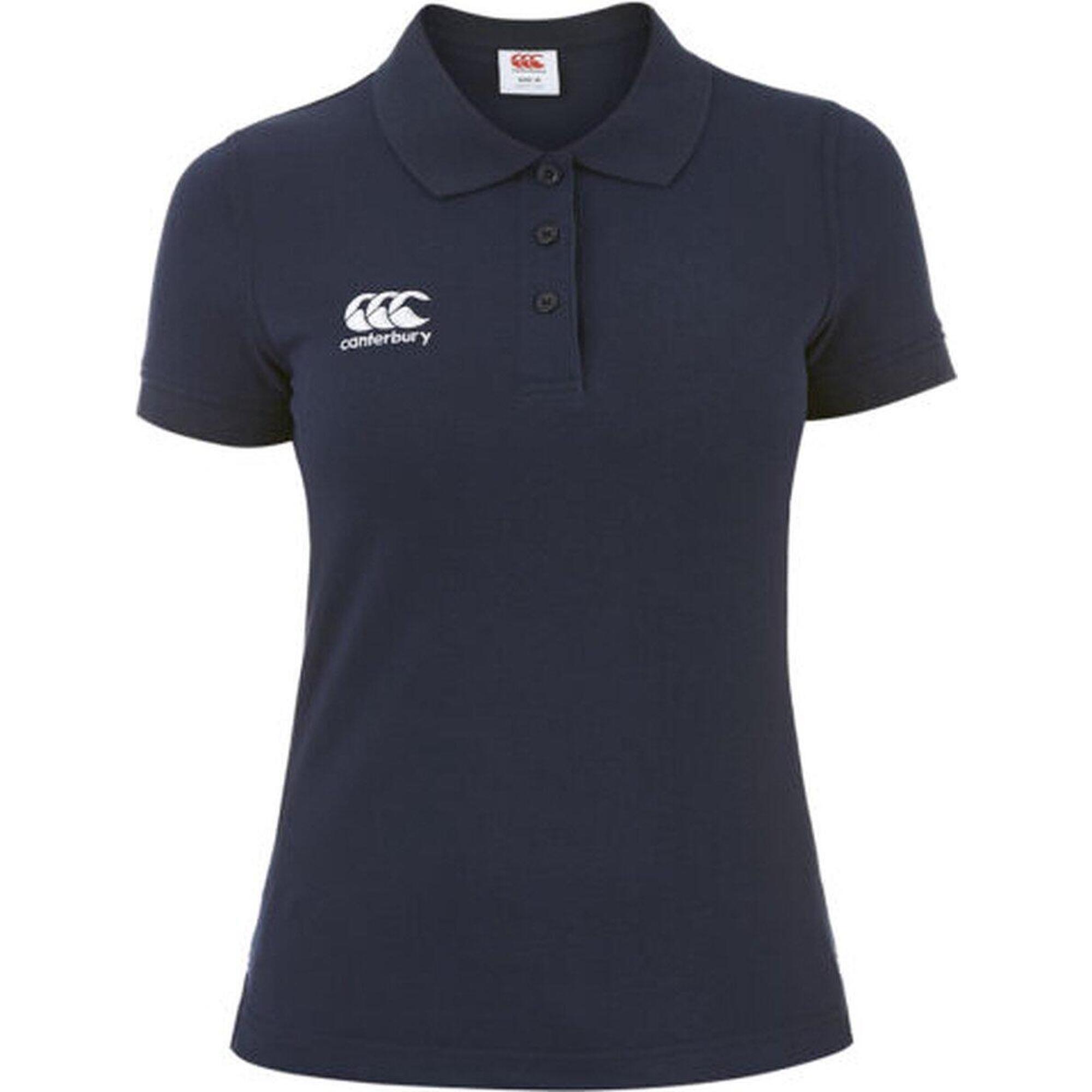 Canterbury - Maillot De Sport Rugby - Femmes Adultes Bleu Marine - Polo Manches Courtes - Bleu - 40 M - Decathlon