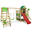 Spielturm JazzyJungle mit Schaukel SurfSwing & roter Rutsche
