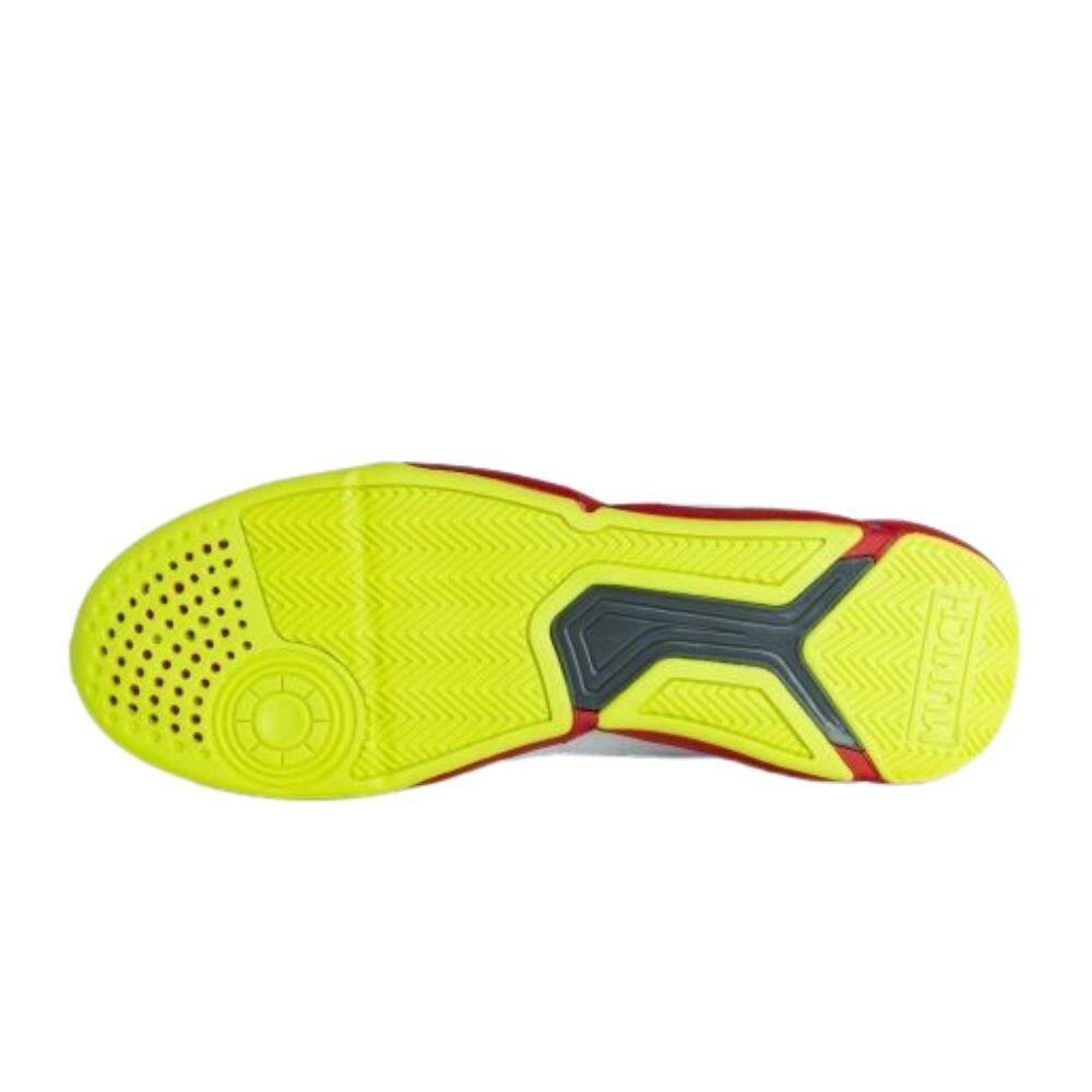 Sapatilhas de Futsal Adulto MUNICH ONE 60. Branco-Amarelho 4/5