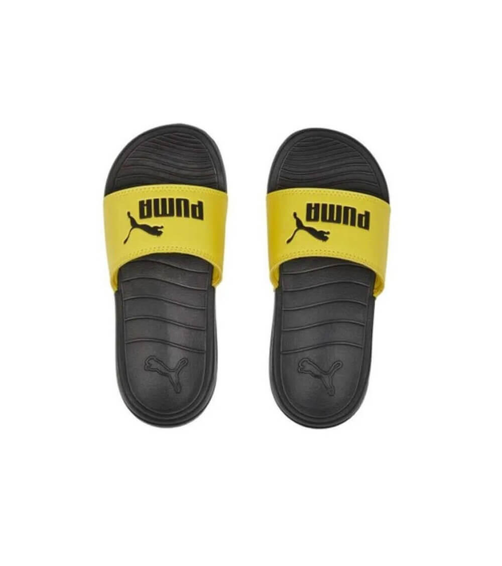 Chinelos de dedo Criança  Puma Popcat 20 Jr. Amarelho-Preto 3/4