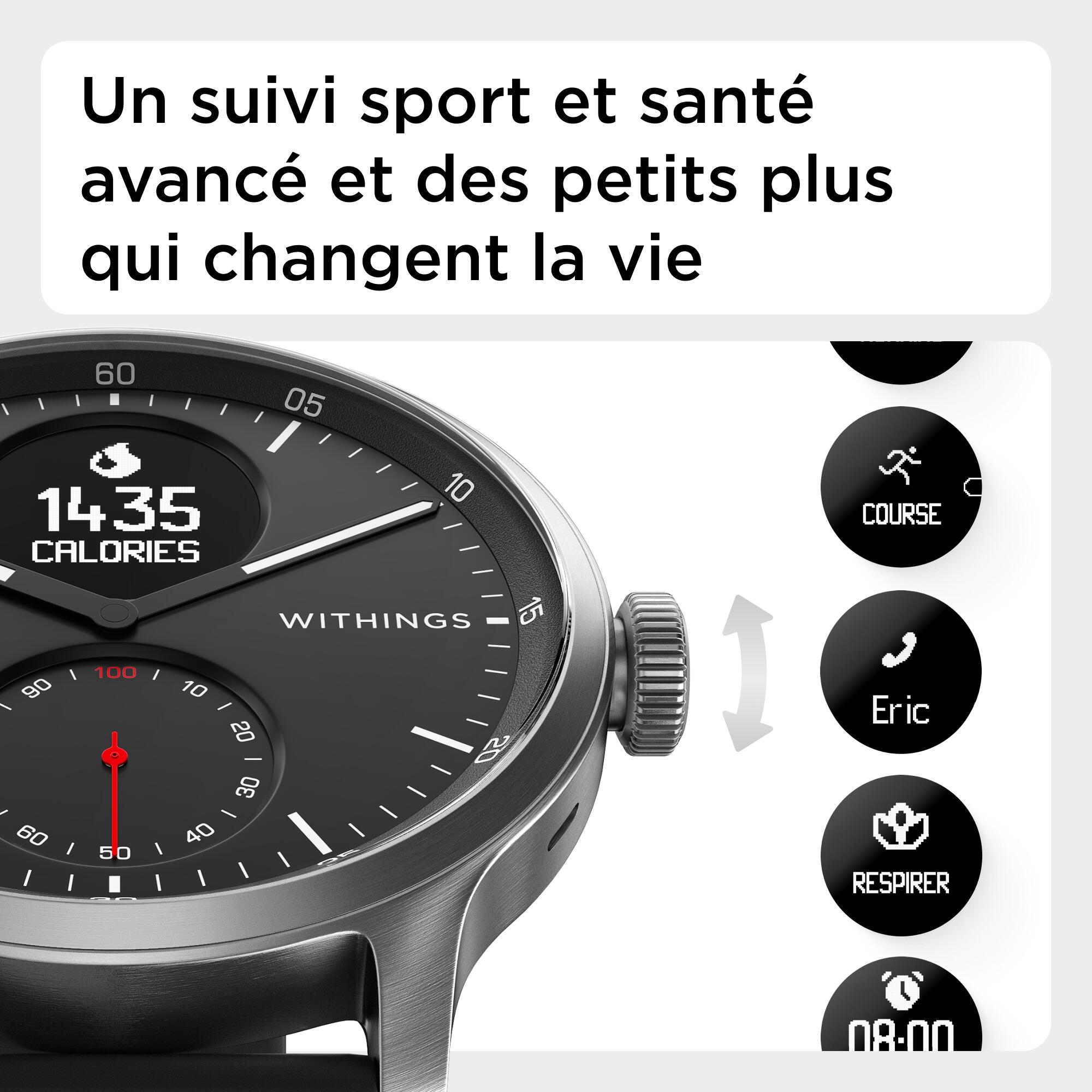 Relógio Withings Scanwatch 42mm preto 5/7