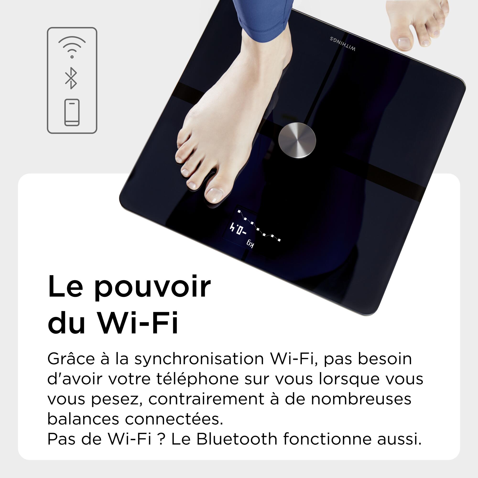 Reacondicionado WITHINGS Body+ - Báscula conectada WIFI báscula de baño Negro 5/5