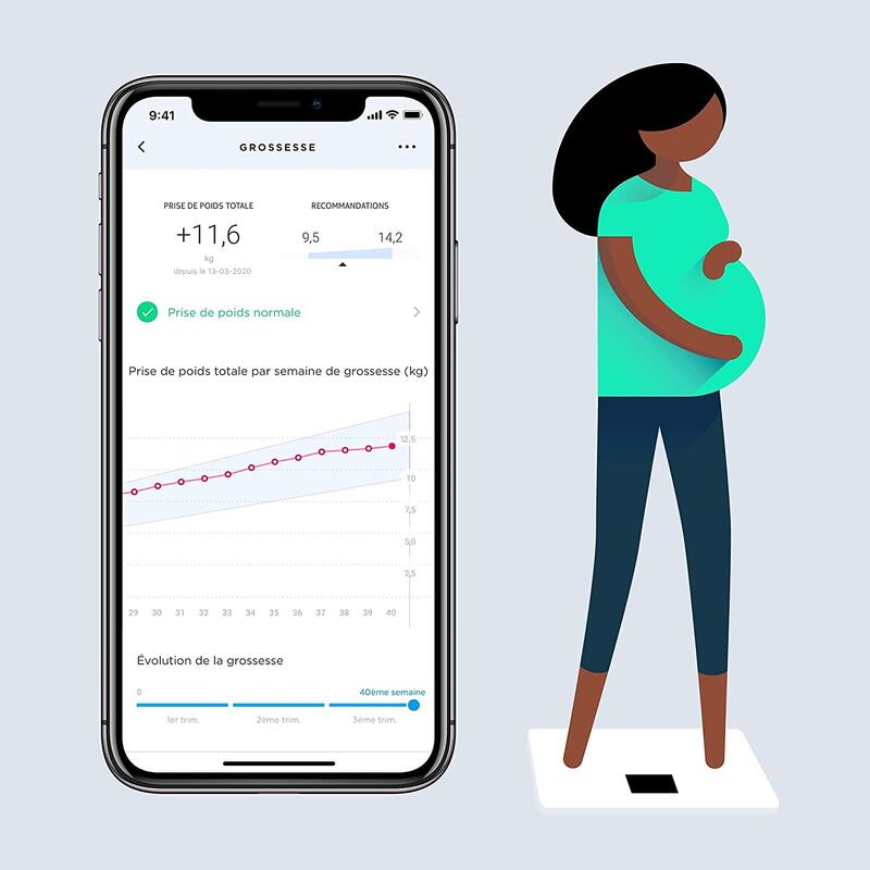 Pèse personne connecté Withings Body Blanche