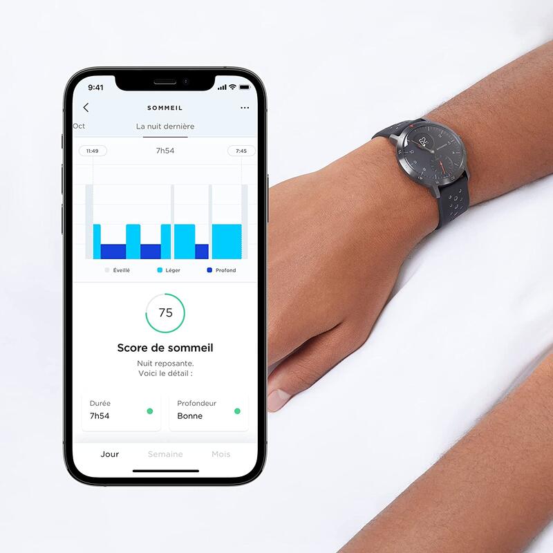 Reconditionné - Montre connectée Withings Steel HR sport - Bon