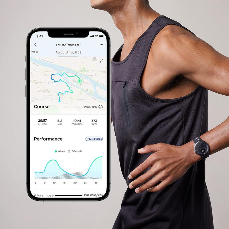 Reconditionné - Montre connectée Withings Steel HR sport - Bon