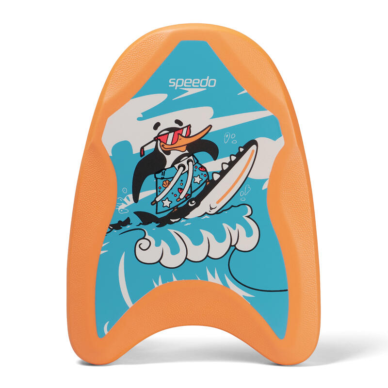 LEARN TO SWIM INFANT (AGED 2-6) KICKBOARD - BLUE/ORANGE