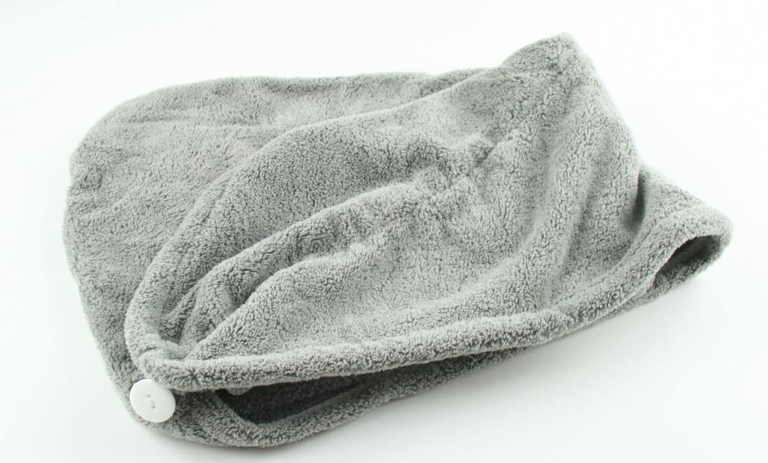AQUA-SPORT RĘCZNIK NA GŁOWĘ TURBAN DO WŁOSÓW SZYBKOSCHNĄCY 25X60CM GREY AS002568 6/6