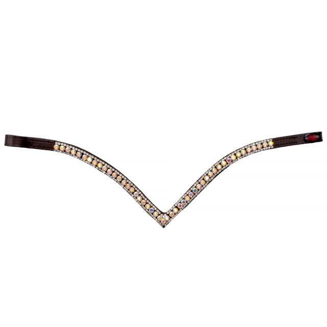 START Stirnriemen Pferd Glitzer, Stirnband START Woden Leder Diamond Pferdestirnband