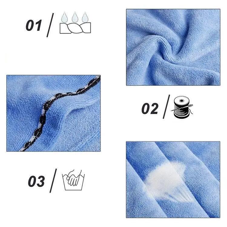 Ręcznik turban do włosów szybkoschnący mikrofibra guzik Aqua-Sport Turban 7/7