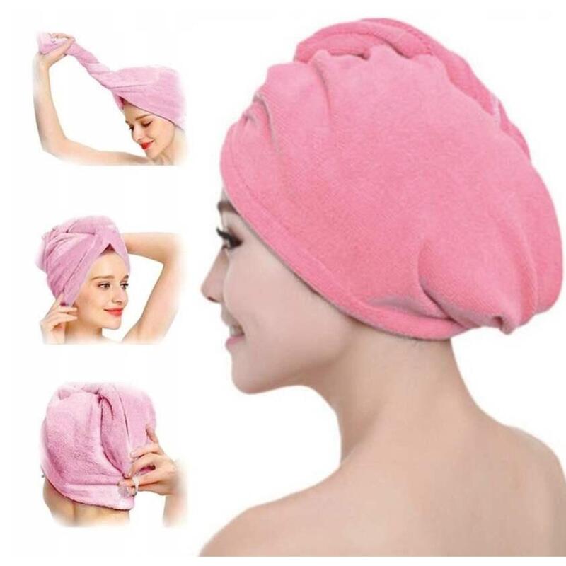 Ręcznik na głowę turban do włosów szybkoschnący